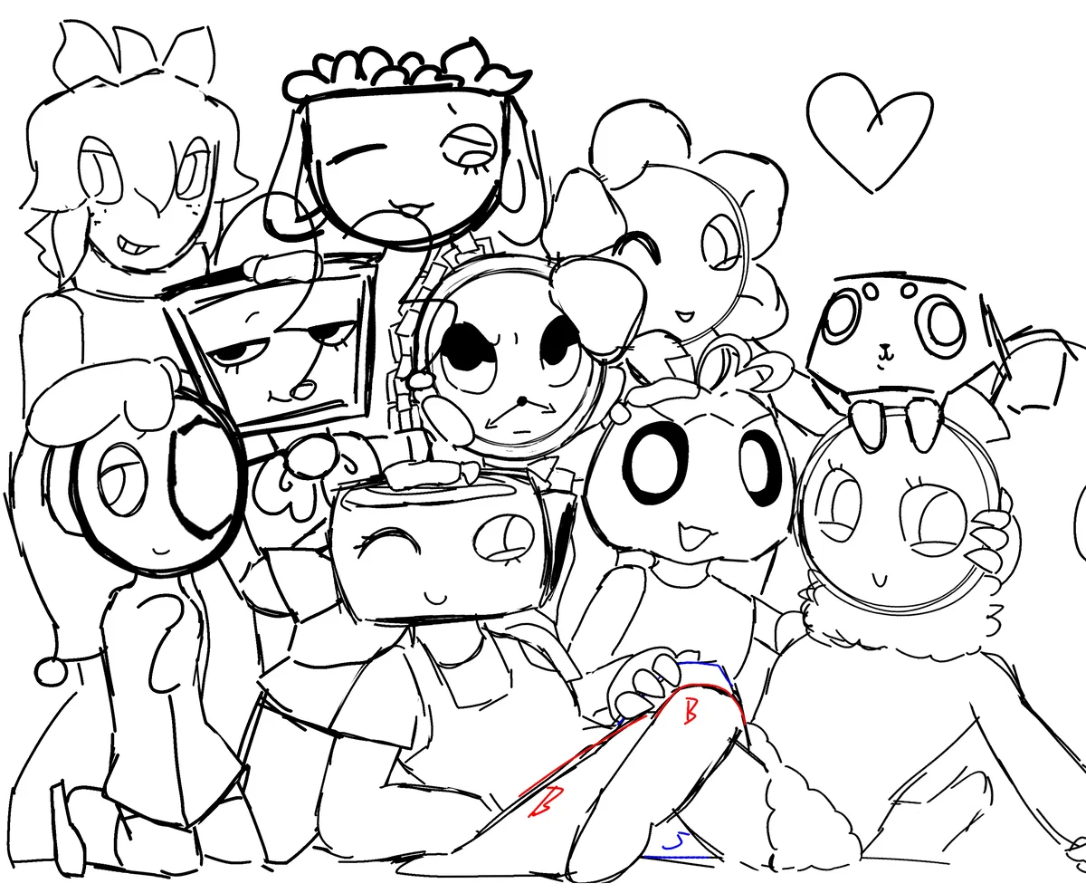 Main toons party!