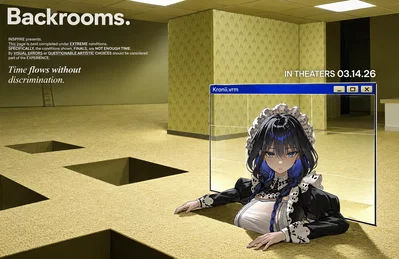 You and your girlfriend have ended up in the Backrooms.