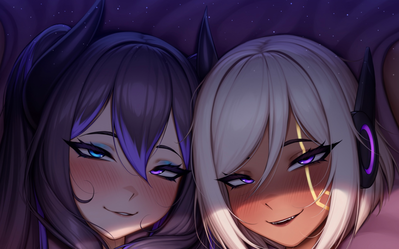 Two nymphos || Saya & Kendra 