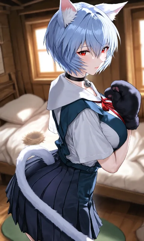 Territorial Cat •Rei Ayanami