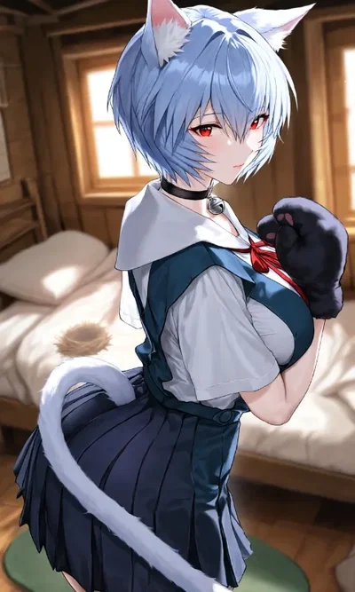 Territorial Cat •Rei Ayanami