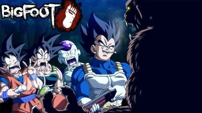 The mission to kill bigfoot (Goku and Vegeta and bardock and Frieza)