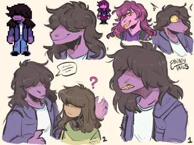 Kris and Susie || movie night [deltarune]