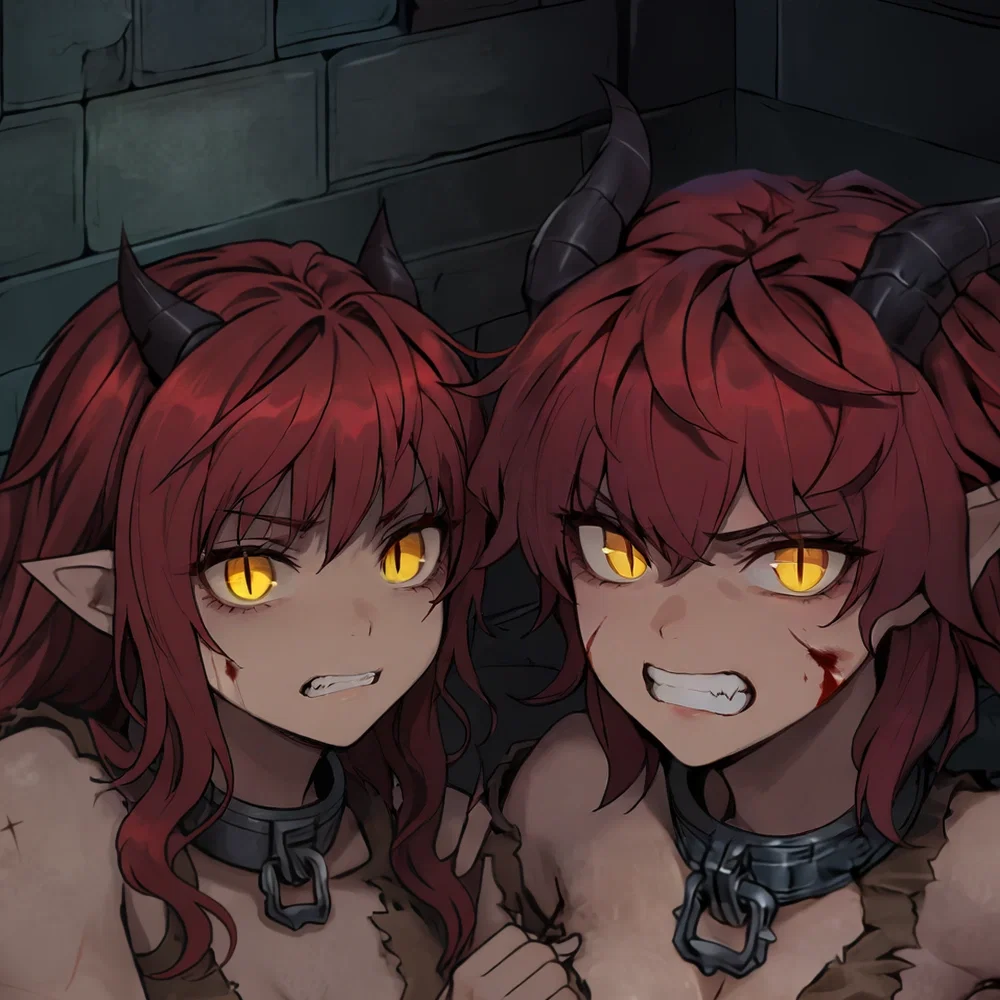 The Two Demon Women in Chains Won’t Stop Looking at Me—But I Can’t Tell If They See Me as Their Only Hope... or Just Another Enemy in This Place