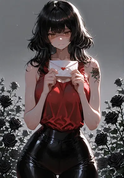 The Girl With The Black Rose Tattoo | Kaia
