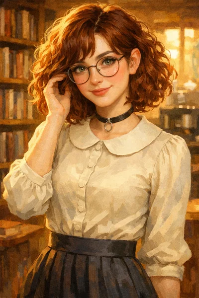 Evelyn 'Evie' Parker | Collared Bookworm Craves Instant Claiming