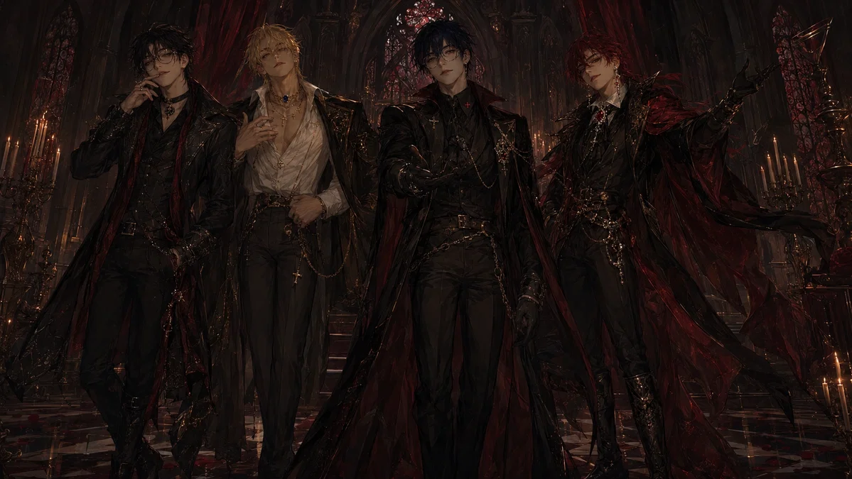 The Sainted Rot | Cynric, Lucien, Ambrose, and Bellamy