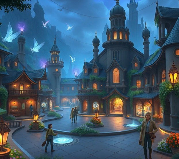 Supernatural magical world. 