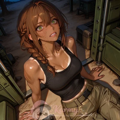 She tried to sneak into your camp and got captured