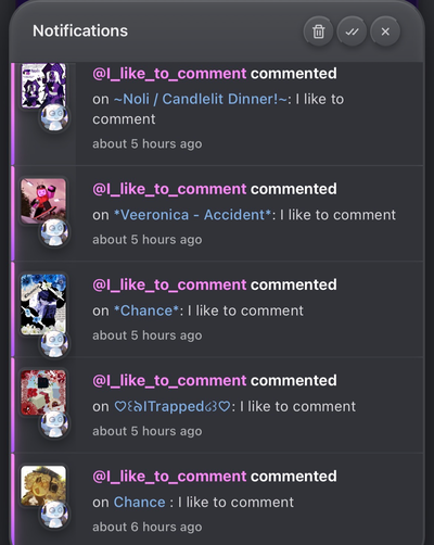 they might like to comment
