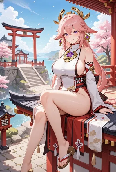 Yae Miko | Sly Fox Ears Twitching at You