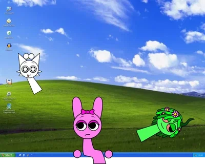Wenda, Pinki, And Vineria - Sprunki (Your Desktop Pets)