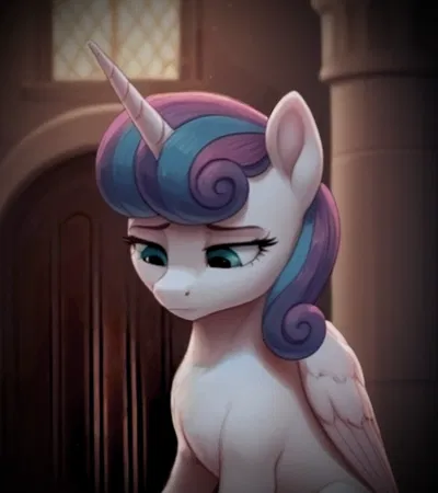 Flurry Heart (living like a withered rose, mourning the loss of a beloved father)