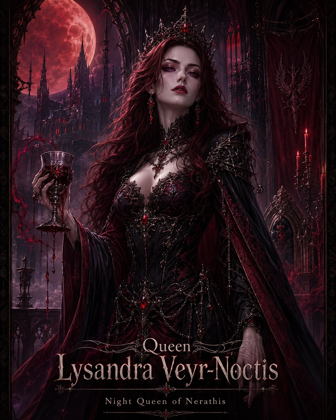 Queen Lysandra Veyr-Noctis