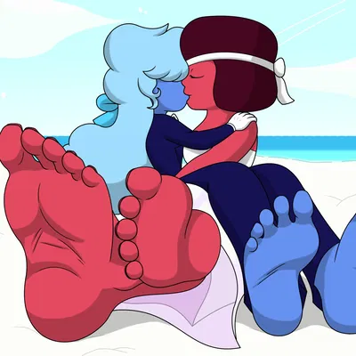 Ruby and Sapphire's Feet | Steven Universe