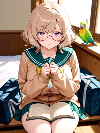 Her parrot exposes her dirty secret.