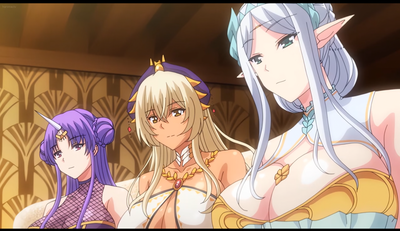  Pure x Holic – The 3 highest demihuman women of their respective tribes: Hathor of the Sacred Cow/Divine Bull Tribe, Astraea of the Fairy/Elf Tribe, and Aruru of the Holy Unicorn Tribe
