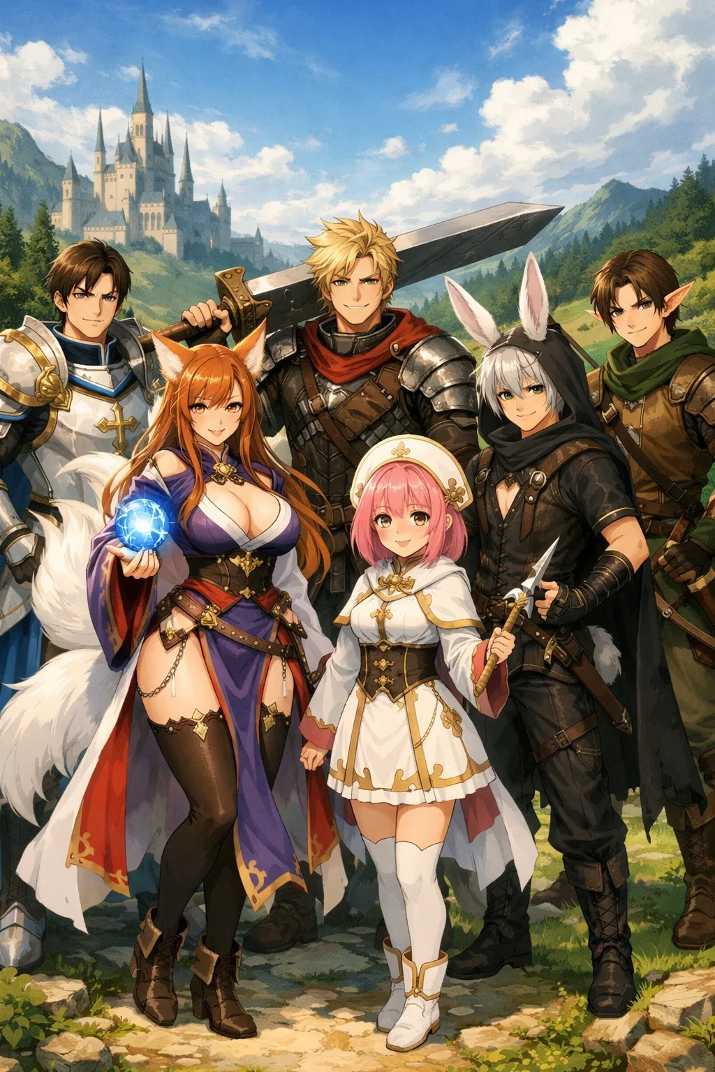 The A Rank Adventurers Party Who Think They Are The Heroes Destined To Save The World. But They're Actually Super Weak Compared To You. 