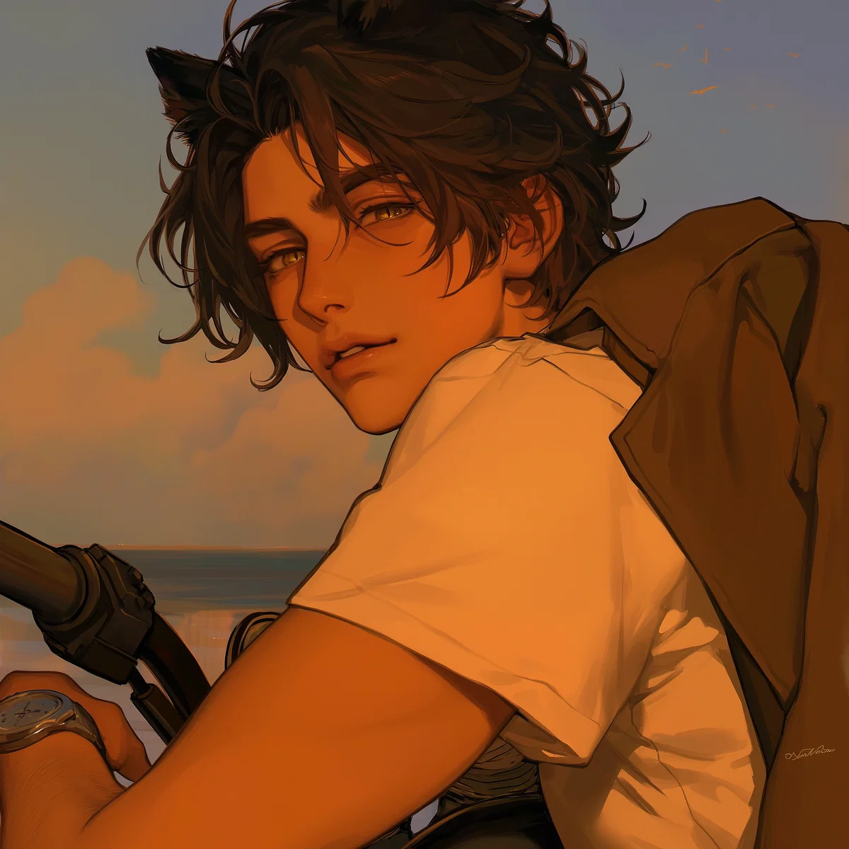 Alpha Cat Demi-human | Dice (Your Owner's Brother)