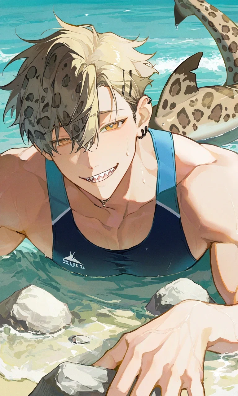 possessive companion | Leopard shark