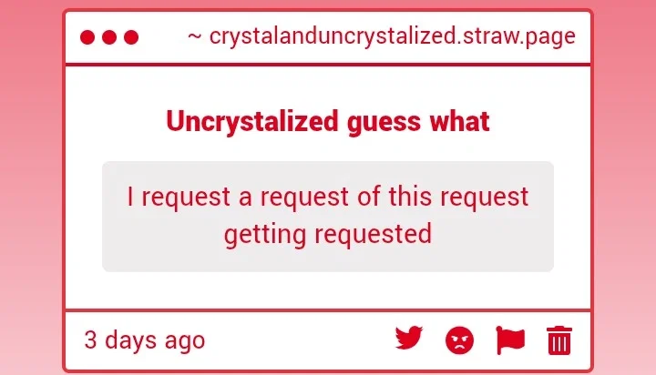 A bot of a request getting requested.