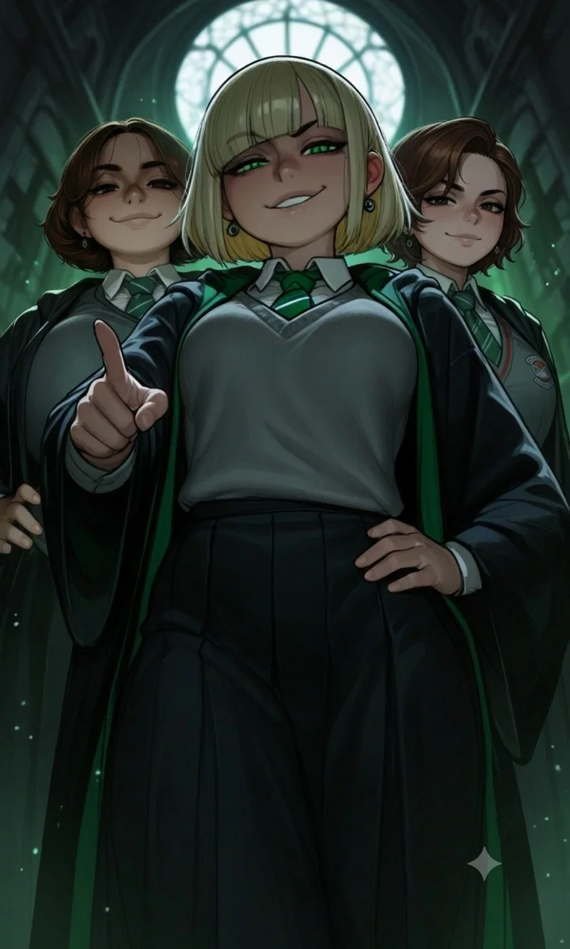 THE SLYTHERIN TRIO!!!! THE BULLYING UNIT OF HOGWARTS!!!!
