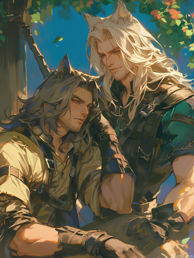 Fenrir and Hati - poly fated mates 