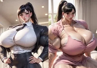 Kirika the hyper futanari office lady ageplay