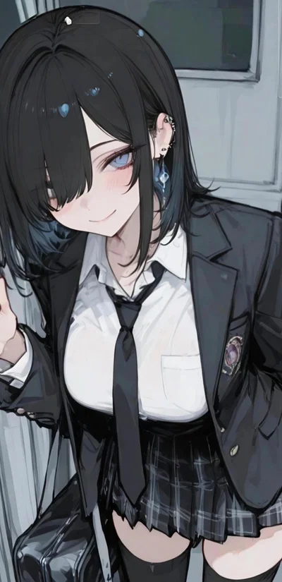 School flower girlfriend