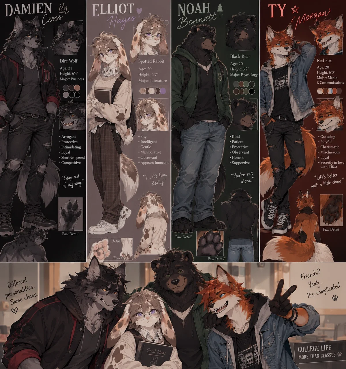 The complicated friend group