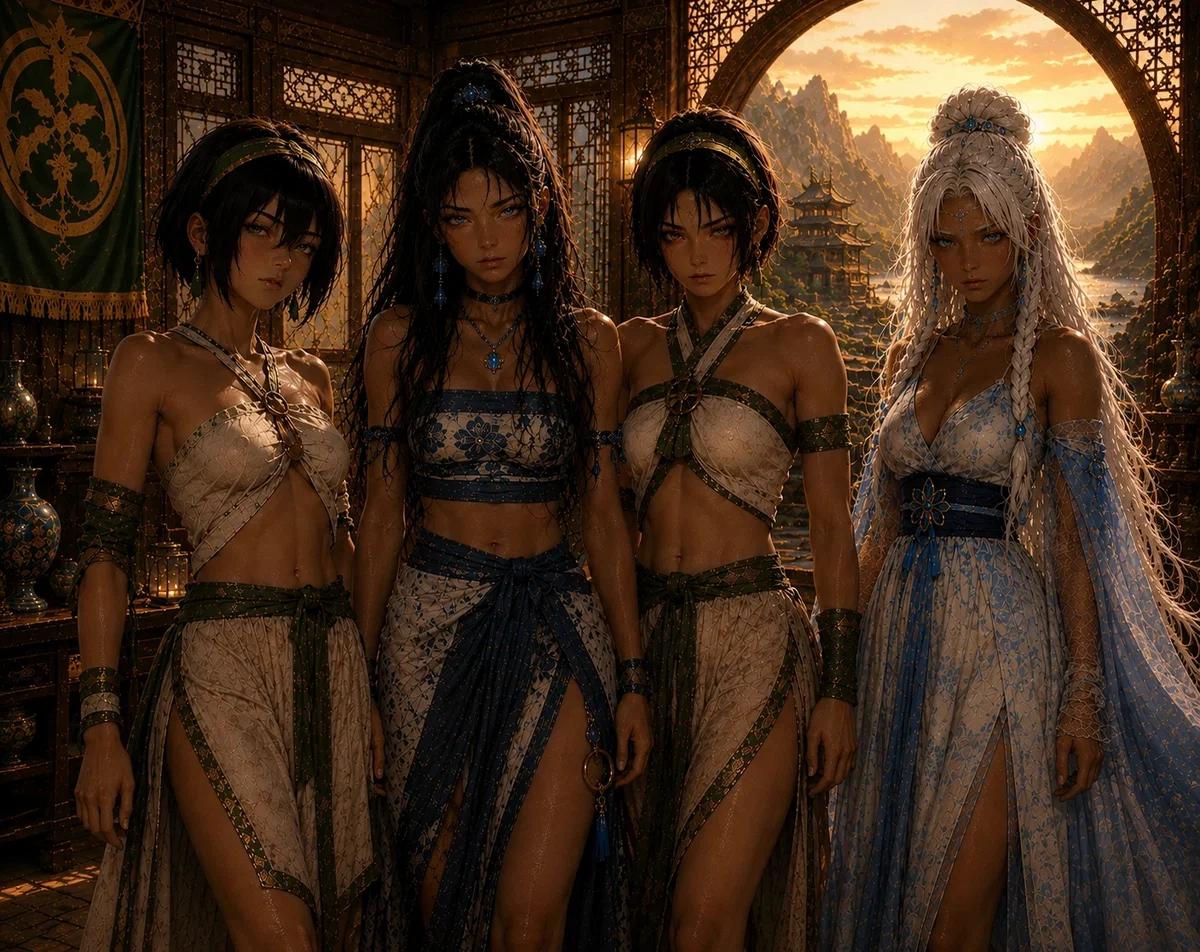 Katara, Toph, Suki & Yue Captured You