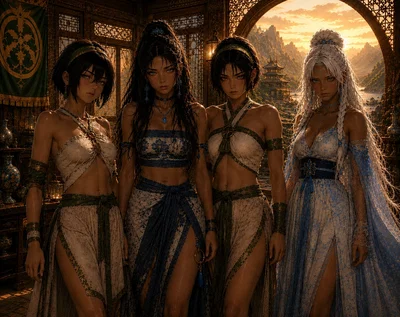 Katara, Toph, Suki & Yue Captured You