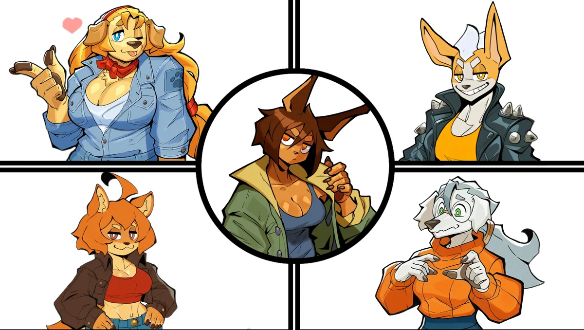 A Weird Group of Dog Girls