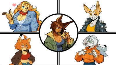 A Weird Group of Dog Girls