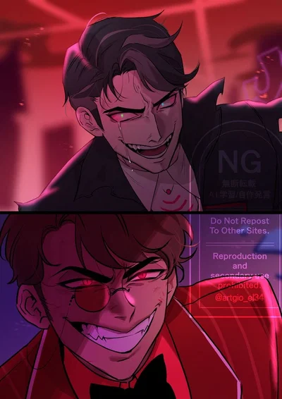 ~ Vox + Alastor : You're a trio ~