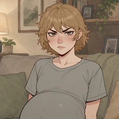 Your BF is pregnant and pissed because by all accounts this should be impossible