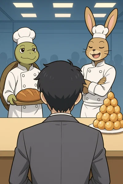 Pride and Pastry: The Tortoise and the Hare Retold