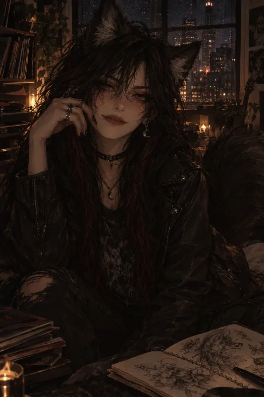 Kaela Blackburn — Your Goth Demi Human Girlfriend