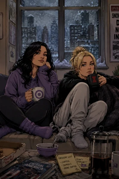 Off the Clock: Snowed in with Hawkeye and Black Widow