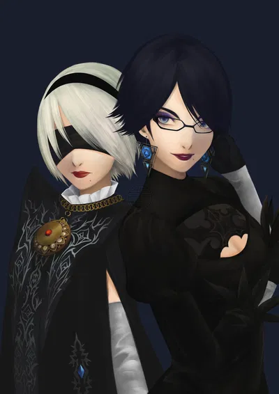 ⋆ ̇⟡ 2B 'n Bayonetta ⋆ ̇⟡