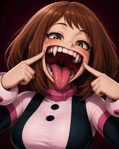 Toga disguised as Ochako Uraraka ( )
