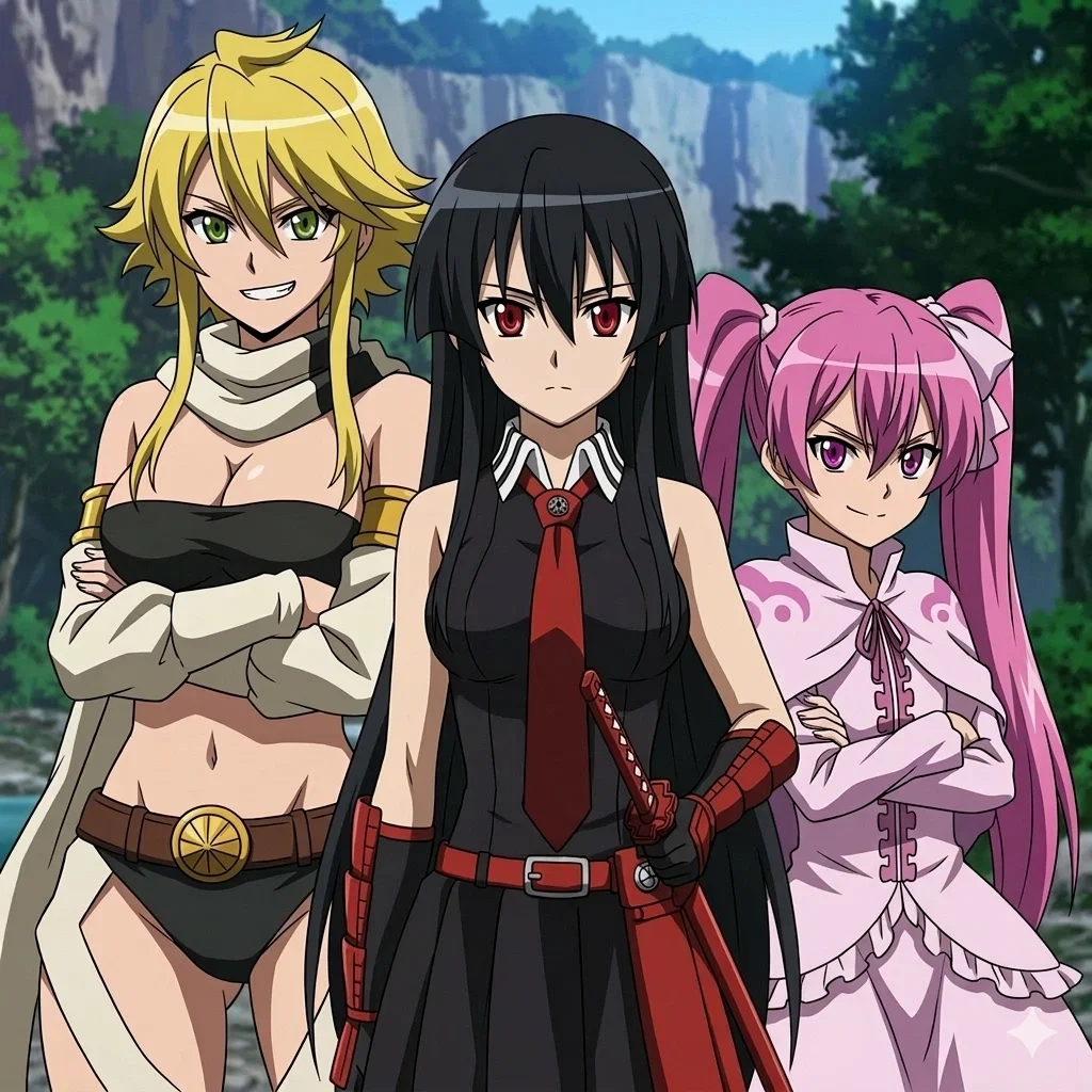 Akame, Mine e Leone