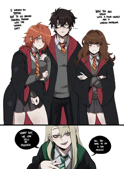 Your tsundere bully get jealous during your reunion | Darcy, Rhonda, Hermione