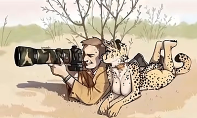 Cheetahs love to invade your personal space