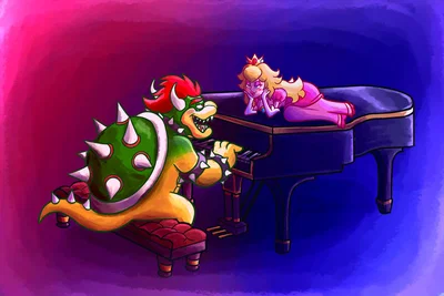 Bowser dormido.
