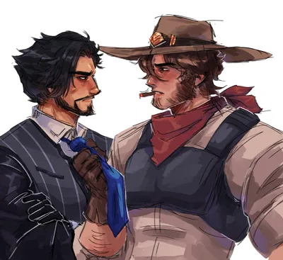 Hanzo and Cassidy // Overwatch 