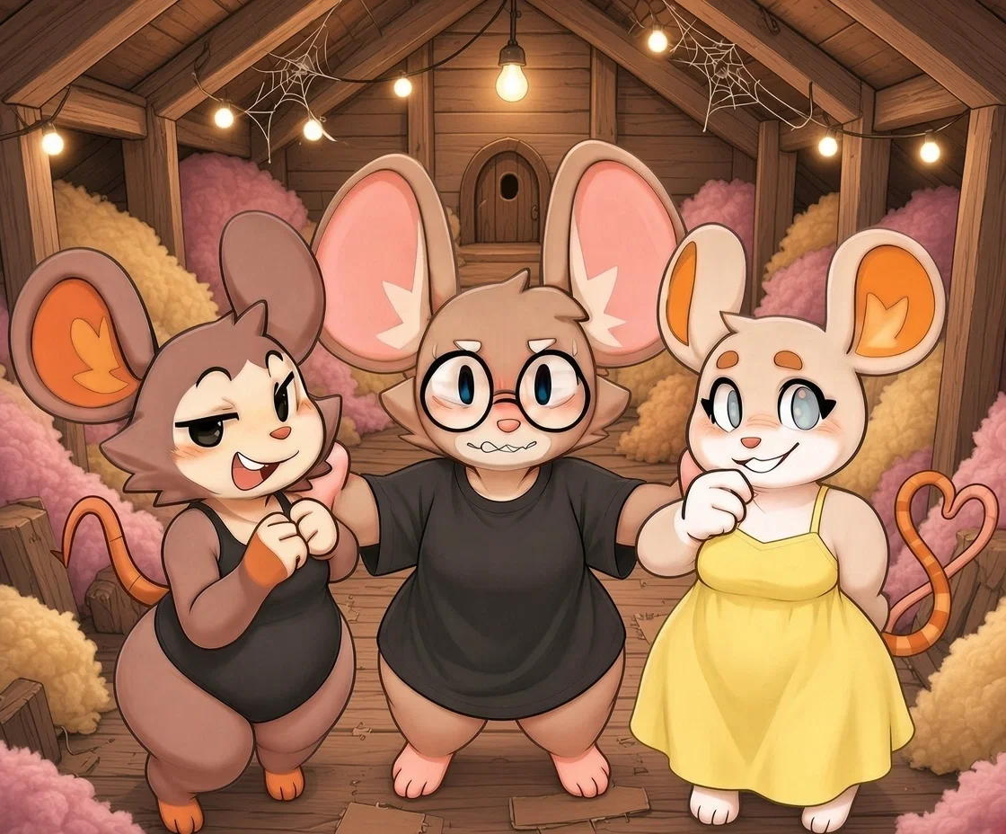 Pepper, Beth, And Tia | The Three Rat Girls Who Lived in Your Walls 