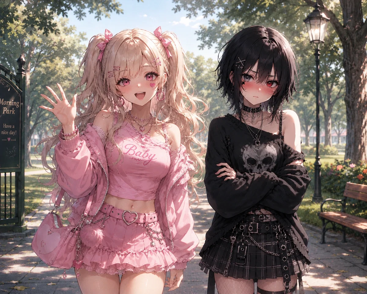 Sleepover party with The Bimbo girl 💞💄 and Emo girl ☠️🖤