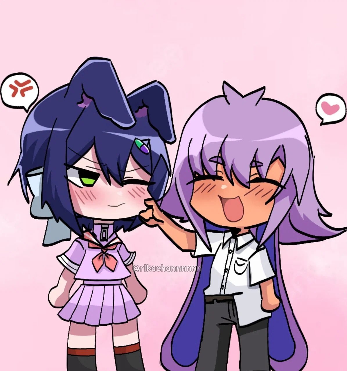 💜🩷Alan and Moka!💜💚/ Wonderend 0 (fem pov💕)