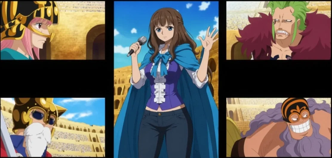 One piece: juka oc dressrosa colloseum part (3/3) 